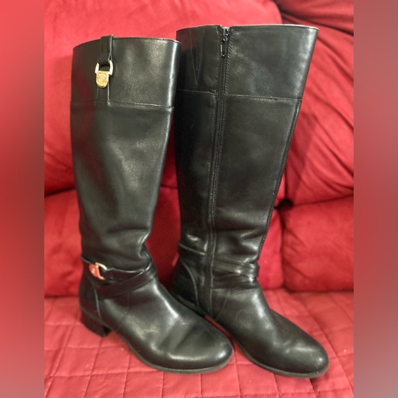 🔥🔥 Black Leather Boots Size 8.5 Medium Width - Picture 5 of 5